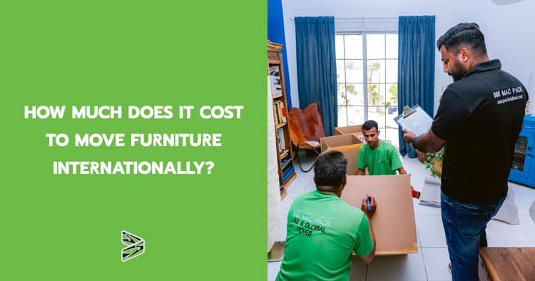 How much does it cost to move furniture internationally?