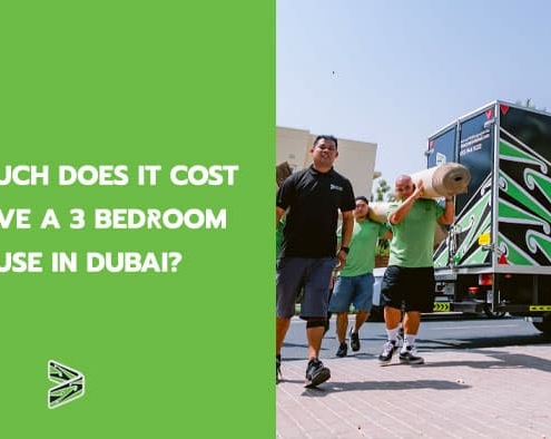 How much does it cost to move a 3 bedroom house in Dubai?