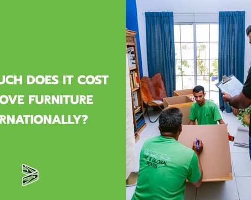 How much does it cost to move furniture internationally?