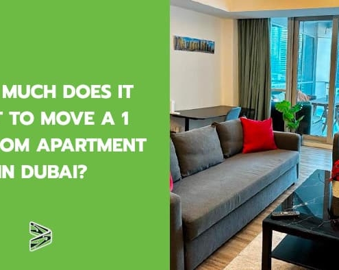 How much does it cost to move a 1 bedroom apartment in Dubai?